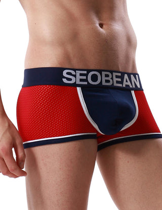 SEOBEAN Mens Sexy Low Rise Rainbow Mesh Brief Underwear 240103 – SEOBEAN®