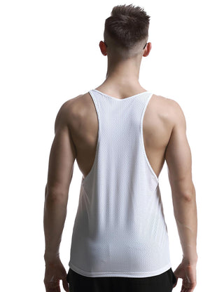Gym Mesh Tank Tops Fitness Sleeveless Shirts 60701
