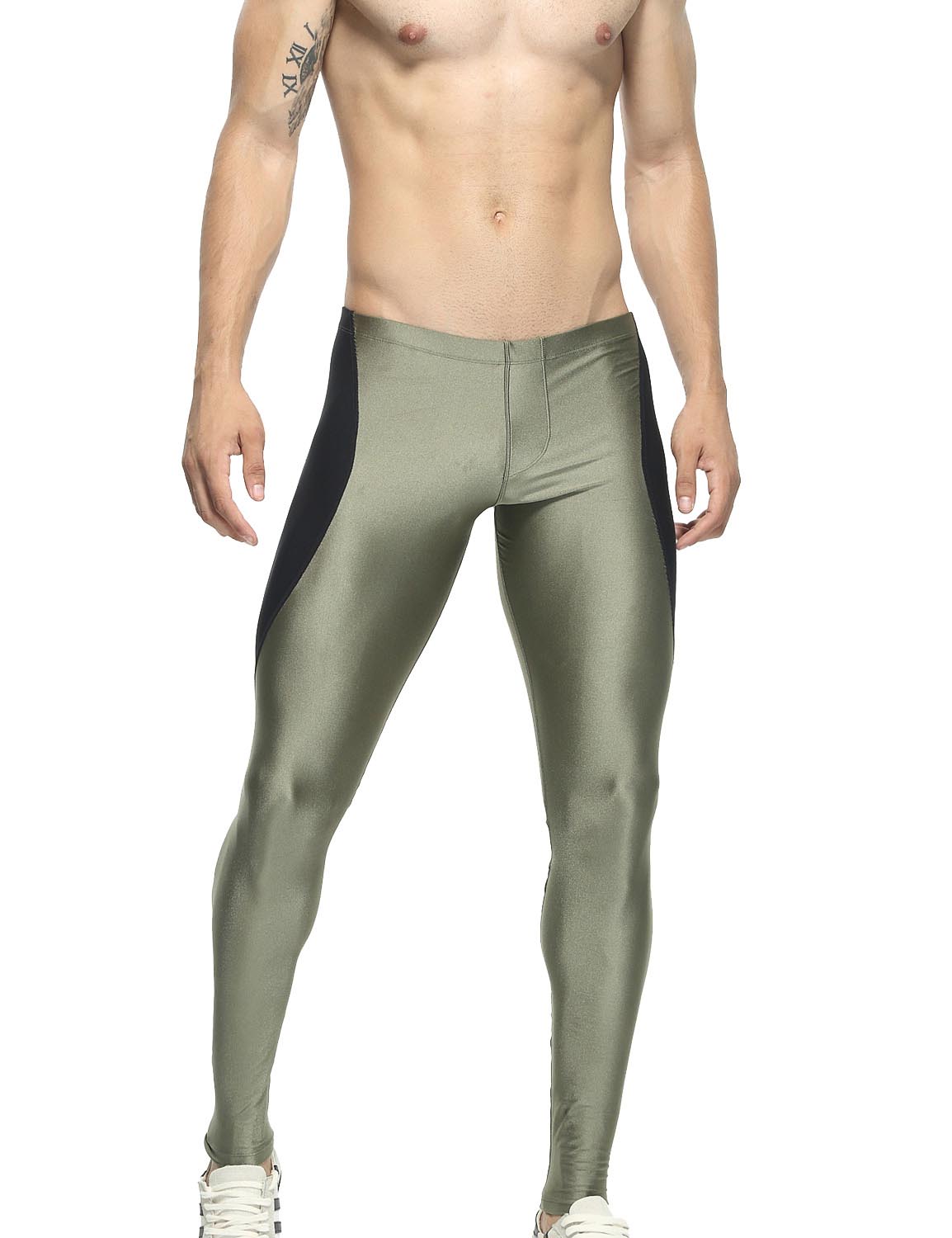 Mens shiny outlet tights