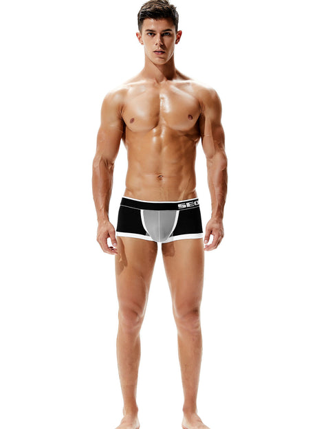 Nylon Low Rise Sexy Nylon Boxer Brief 90205