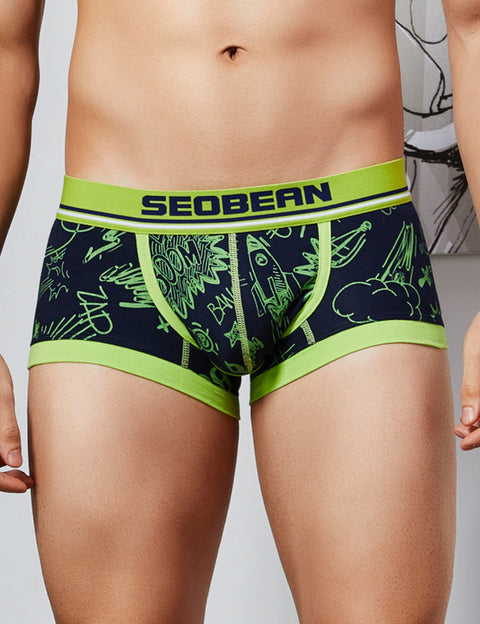 Doodle Pattern Boxer Brief 90228