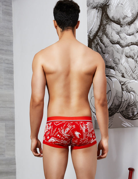 Doodle Pattern Boxer Brief 90228