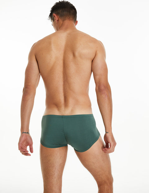 Solid Elastic Boxer Briefs 23201