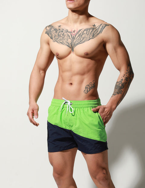 Stitching Sport Quick-Dry Beach Surf Shorts S6023