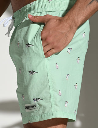 Penguin Pattern Shorts
