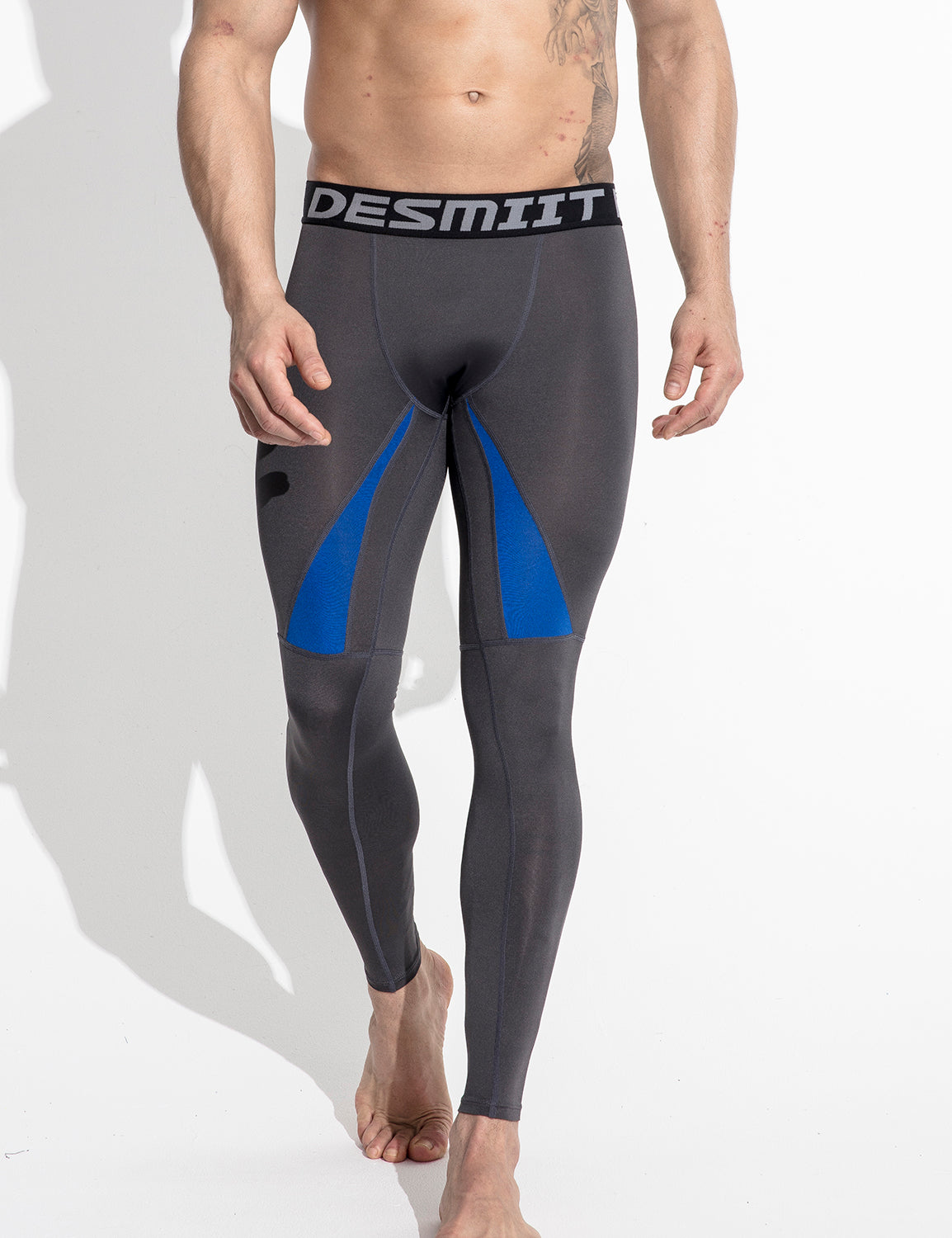 DESMIIT Mens Compressive-Fit Training Tights Quick Dry Leggings G108 ...